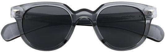 UP25601-C2-Handmade Mix Material-Crystal Grey - glassesbyahana.com