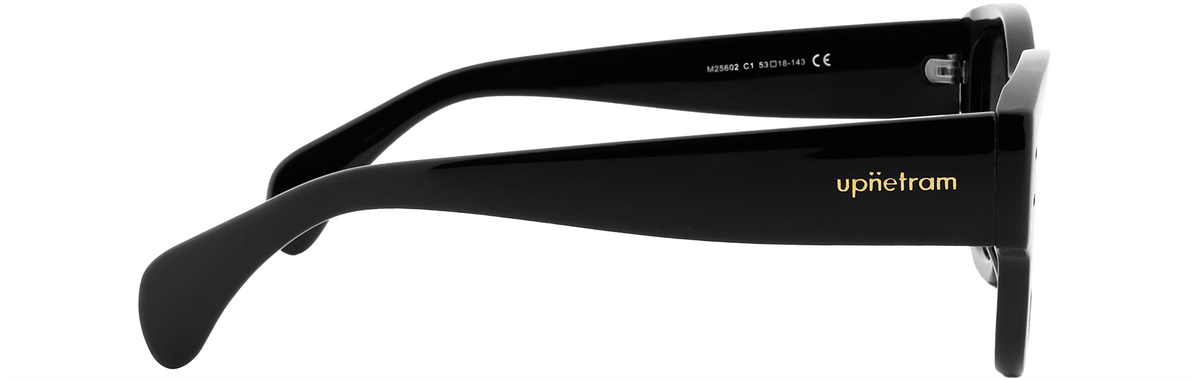UP25602-C1-Handmade Mix Material-Midnight Black - glassesbyahana.com