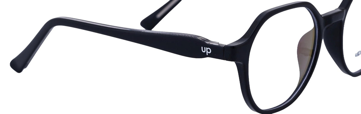UP25829-C1-Handmade Mix Material-Midnight Black - glassesbyahana.com