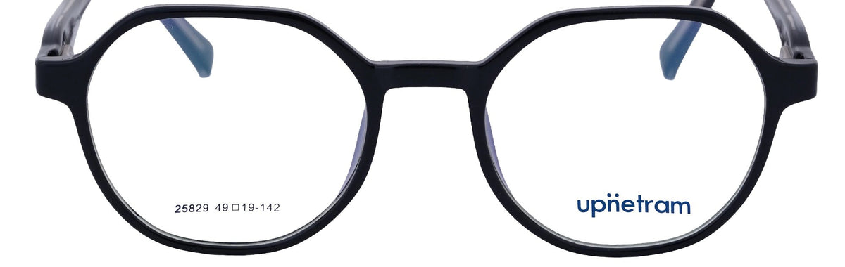 UP25829-C1-Handmade Mix Material-Midnight Black - glassesbyahana.com