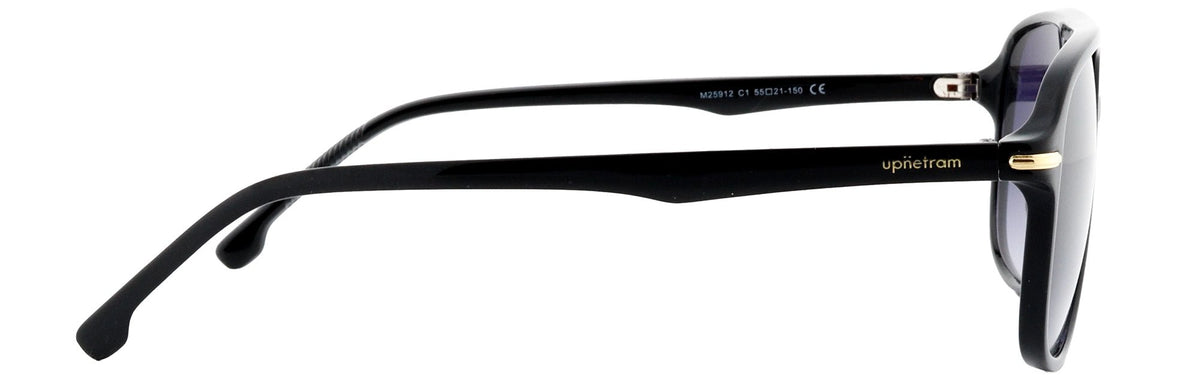 UP25912-C1-Handmade Mix Material-Midnight Black - glassesbyahana.com