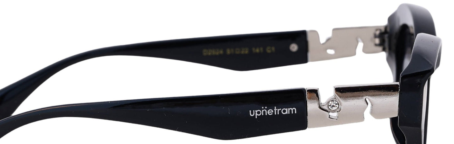 UP2924-C1-Handmade Mix Material-Midnight Noir - glassesbyahana.com