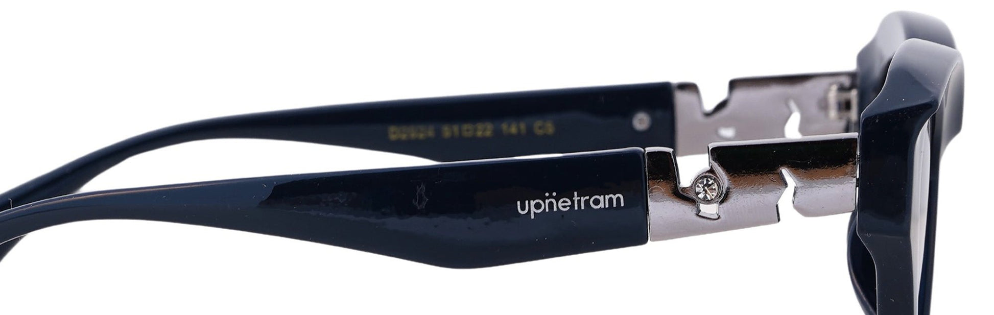 UP2924-C5-Handmade Mix Material-Midnight Navy - glassesbyahana.com