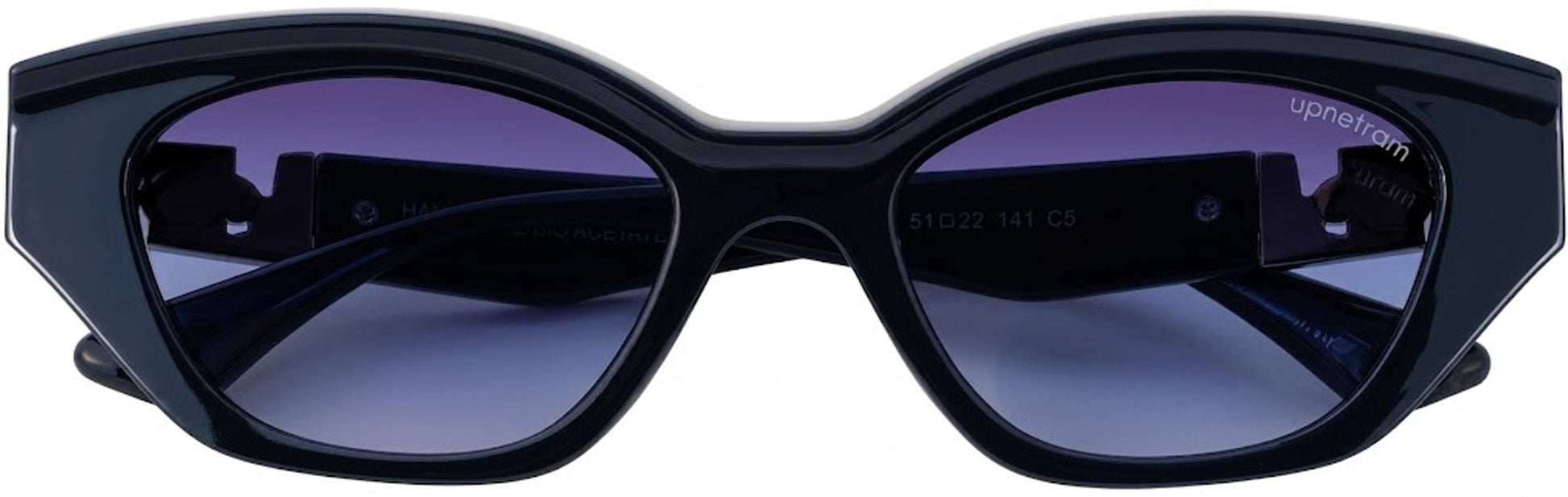 UP2924-C5-Handmade Mix Material-Midnight Navy - glassesbyahana.com