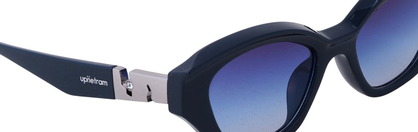 UP2924-C5-Handmade Mix Material-Midnight Navy - glassesbyahana.com