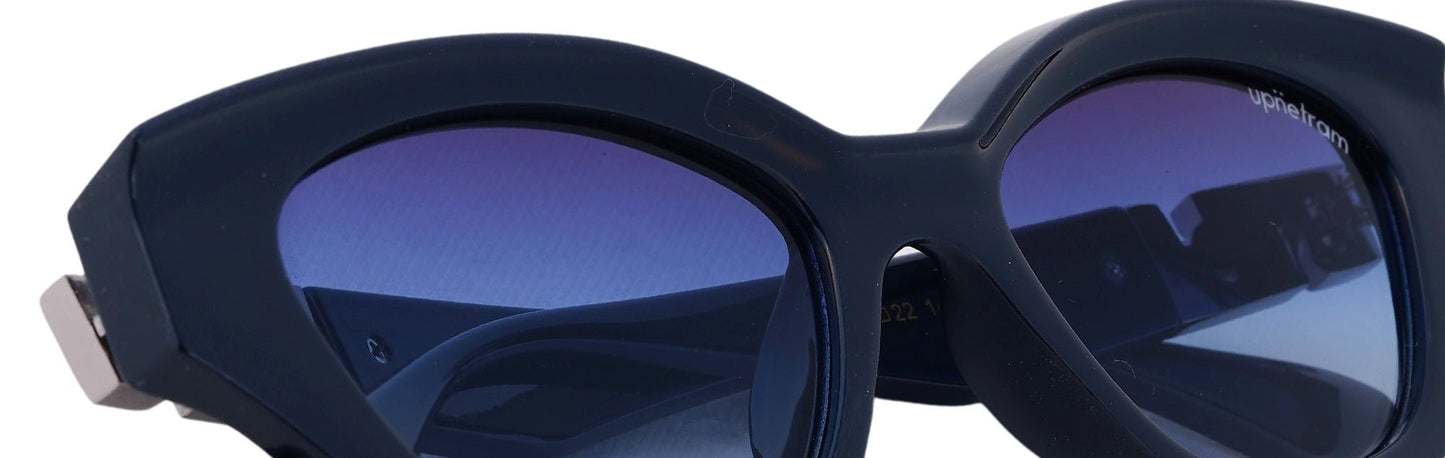 UP2924-C5-Handmade Mix Material-Midnight Navy - glassesbyahana.com