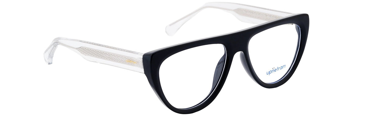 UP5018-C2-Handmade Mix Material-Midnight Black - glassesbyahana.com