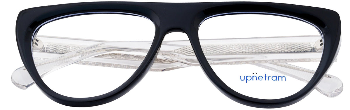 UP5018-C2-Handmade Mix Material-Midnight Black - glassesbyahana.com