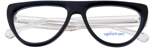 UP5018-C2-Handmade Mix Material-Midnight Black - glassesbyahana.com
