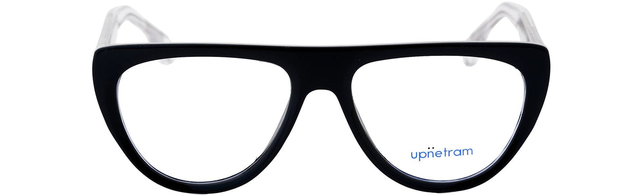 UP5018-C2-Handmade Mix Material-Midnight Black - glassesbyahana.com