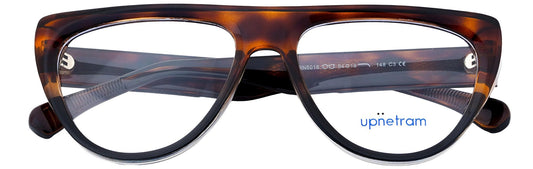UP5018-C3-Handmade Mix Material-Havana Brown - glassesbyahana.com