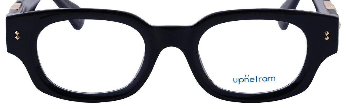 UP5024-C1-Handmade Mix Material-Midnight Black - glassesbyahana.com