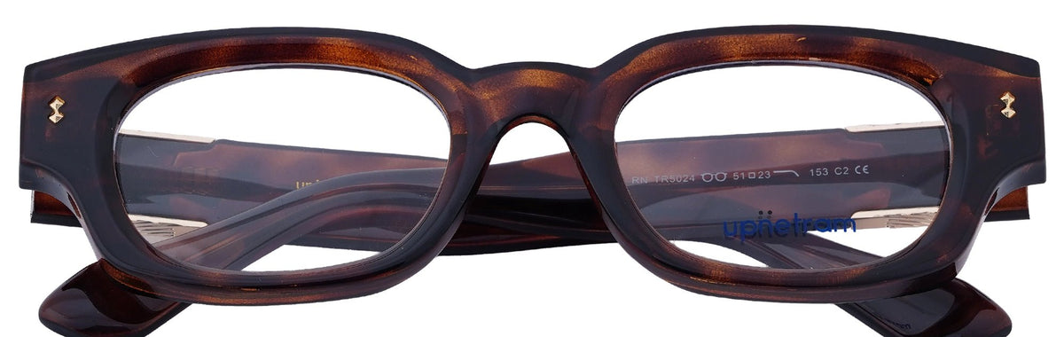 UP5024-C2-Handmade Mix Material-Havana Brown - glassesbyahana.com