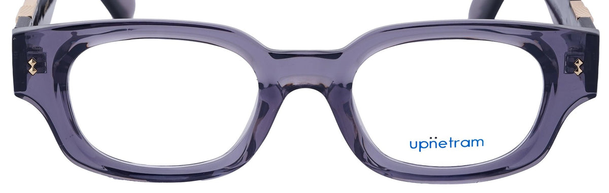 UP5024-C3-Handmade Mix Material-Smokey Grey - glassesbyahana.com
