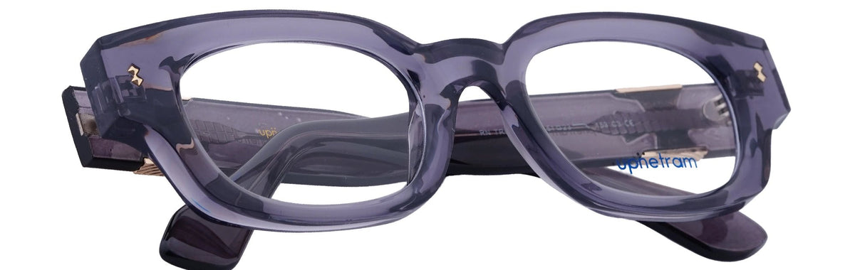 UP5024-C3-Handmade Mix Material-Smokey Grey - glassesbyahana.com
