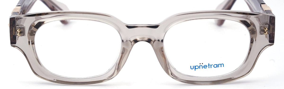UP5024-C4-Handmade Mix Material-Translucent Grey - glassesbyahana.com