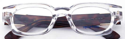 UP5024-C6-Handmade Mix Material-Crystal Clear - glassesbyahana.com