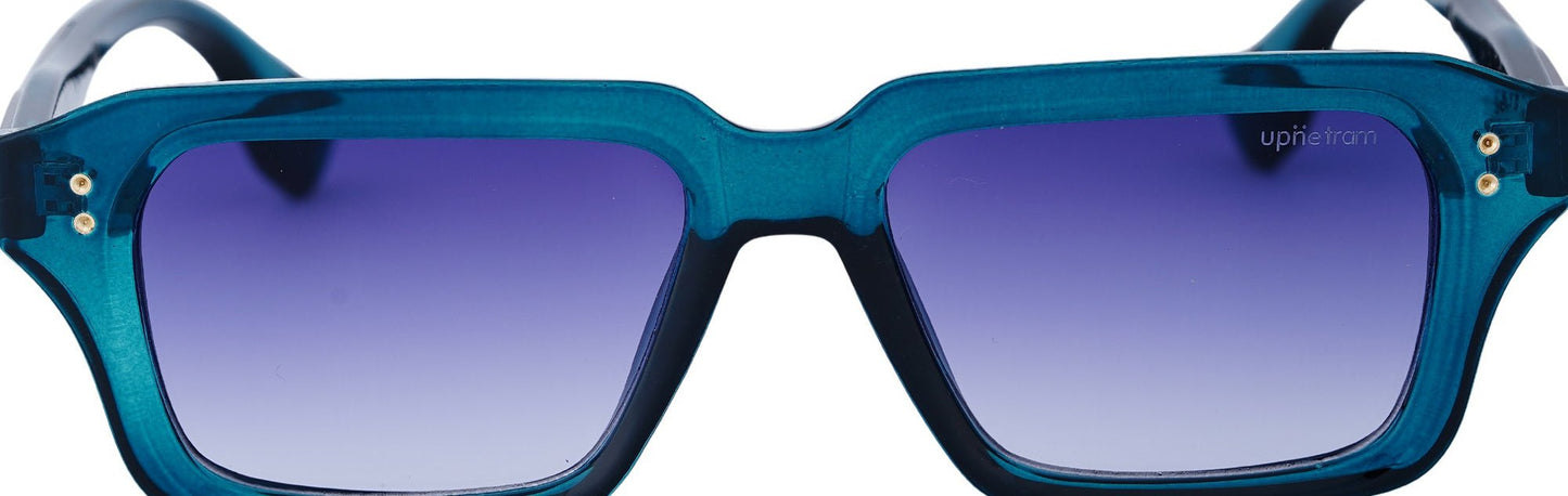 UP5206-C3-Handmade Mix Material-Lagoon Teal - glassesbyahana.com