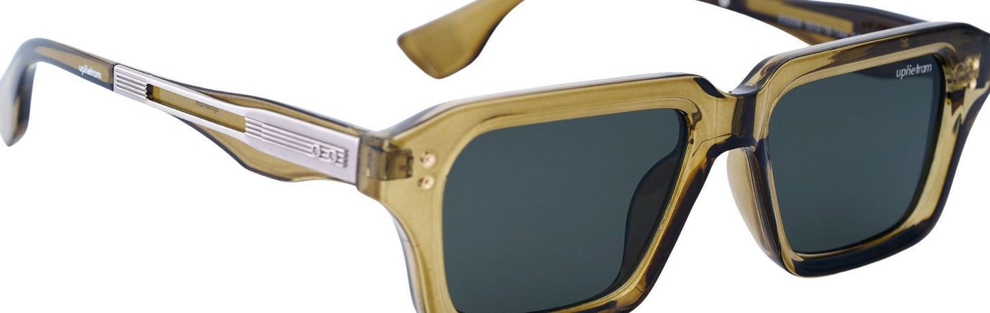 UP5206-C4-Handmade Mix Material-Champagne Moss - glassesbyahana.com
