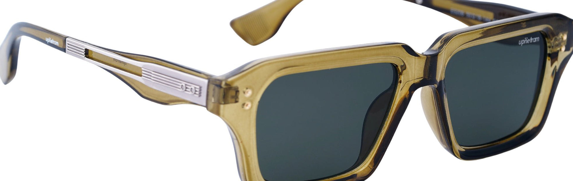 UP5206-C4-Handmade Mix Material-Champagne Moss - glassesbyahana.com