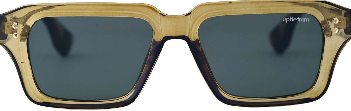 UP5206-C4-Handmade Mix Material-Champagne Moss - glassesbyahana.com