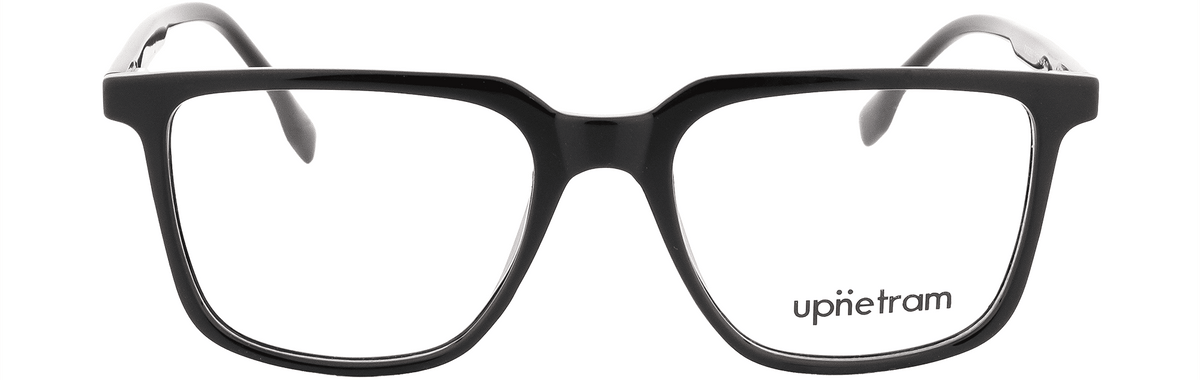 UP52601-C1-Handmade Mix Material-Midnight Black - glassesbyahana.com