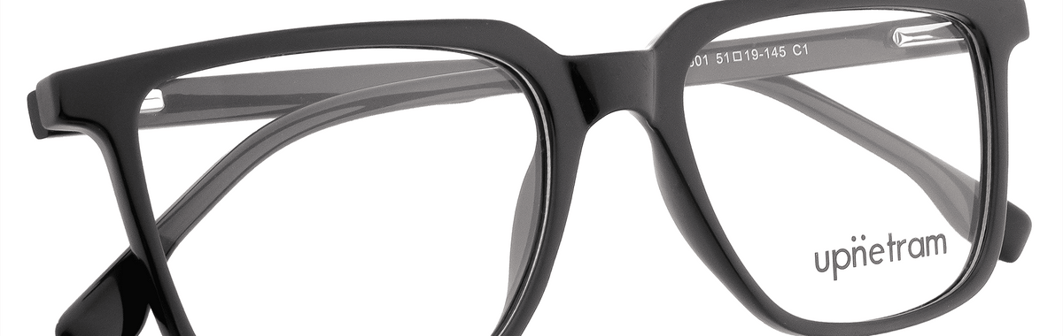 UP52601-C1-Handmade Mix Material-Midnight Black - glassesbyahana.com