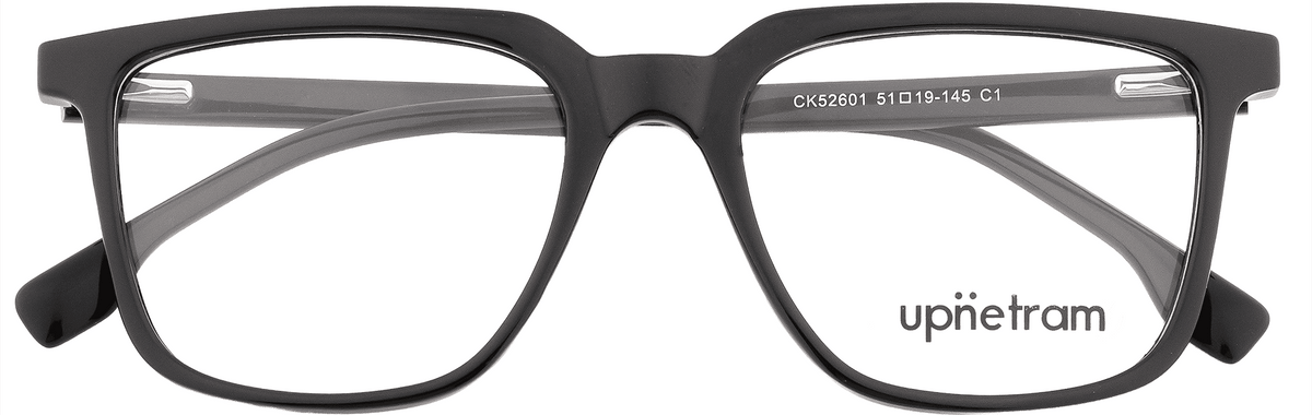 UP52601-C1-Handmade Mix Material-Midnight Black - glassesbyahana.com