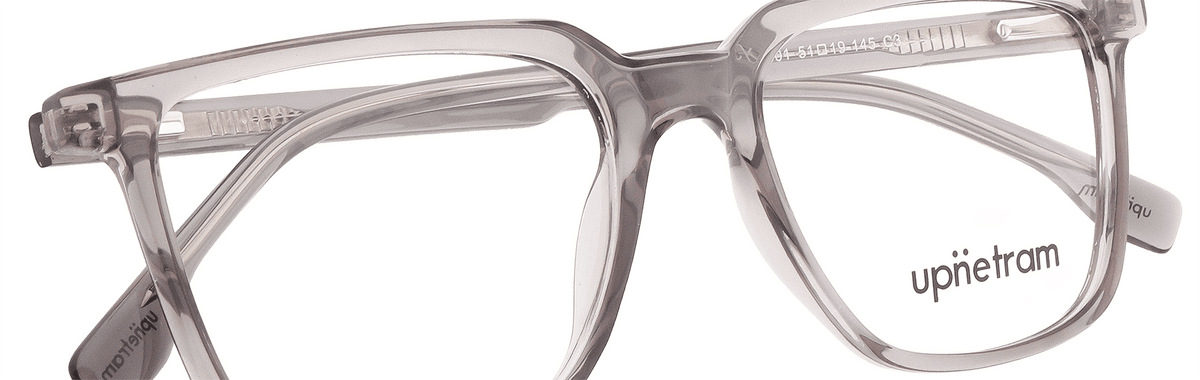 UP52601-C3-Handmade Mix Material-Translucent Grey - glassesbyahana.com