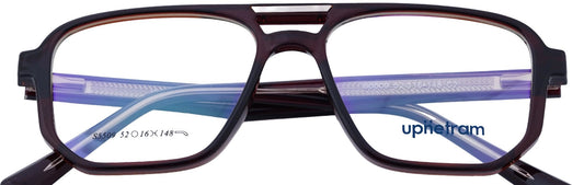 UP5509-C2-Handmade Mix Material-Havana Brown - glassesbyahana.com