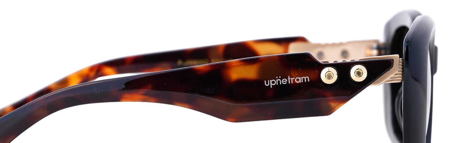 UP6002-C2-Handmade Mix Material-Midnight Tortoise - glassesbyahana.com