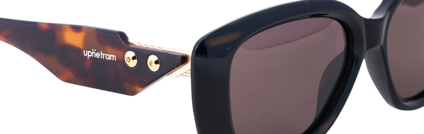 UP6002-C2-Handmade Mix Material-Midnight Tortoise - glassesbyahana.com