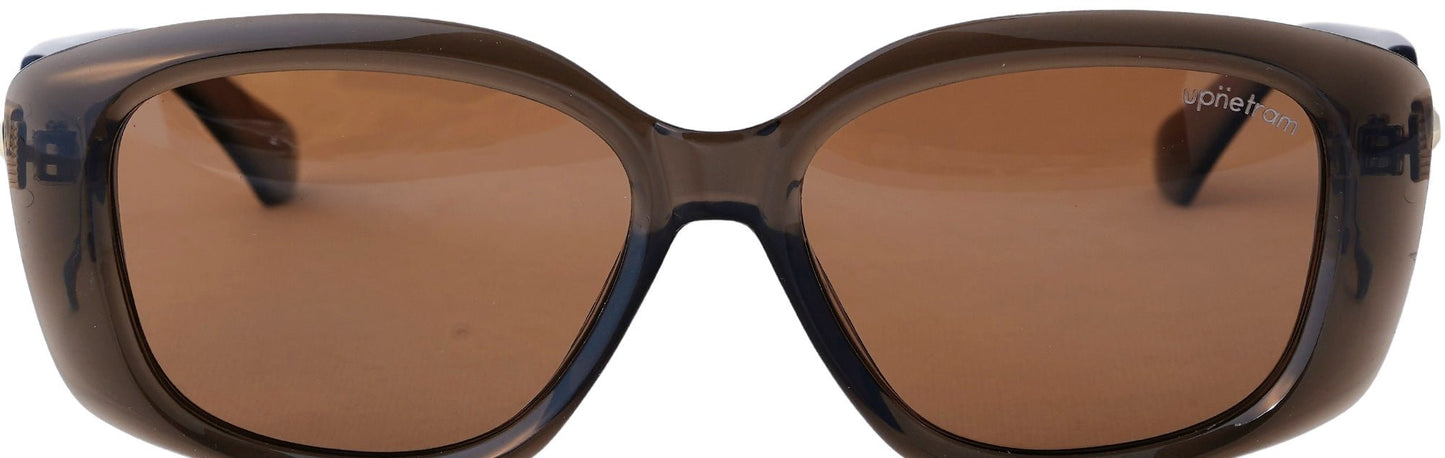 UP6002-C3-Handmade Mix Material-Walnut Smoke - glassesbyahana.com