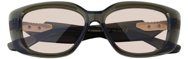 UP6002-C4-Handmade Mix Material-Olive Smoke - glassesbyahana.com