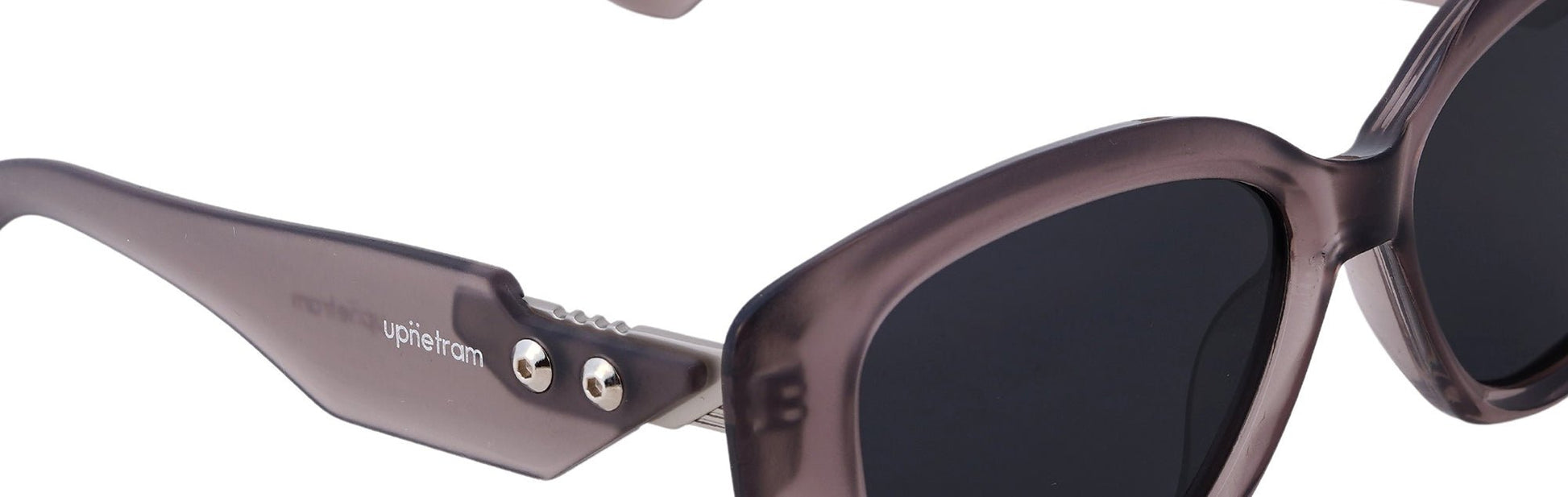 UP6002-C6-Handmade Mix Material-Mauve Smoke - glassesbyahana.com