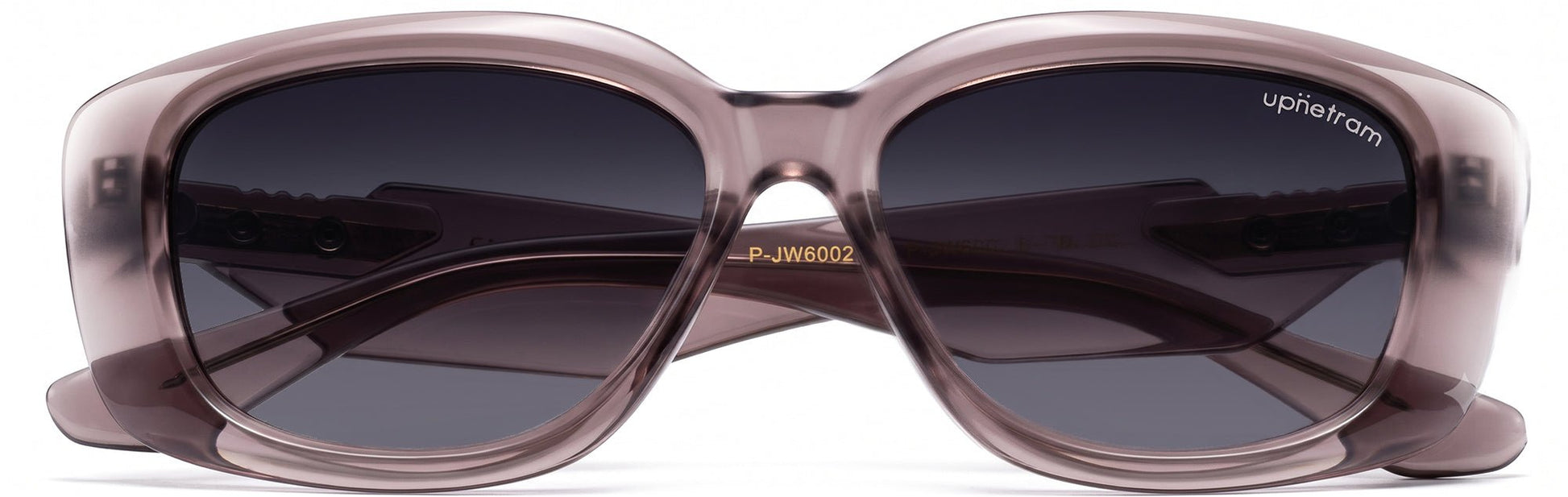 UP6002-C6-Handmade Mix Material-Mauve Smoke - glassesbyahana.com