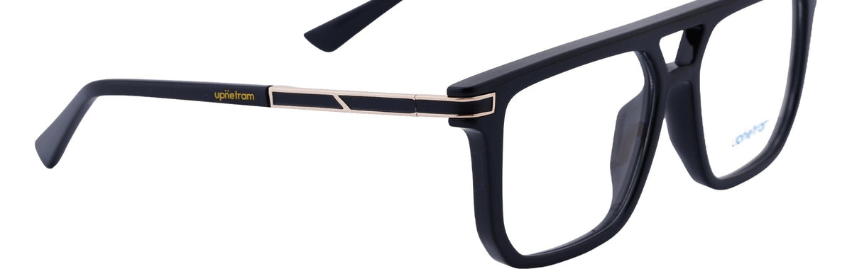 UP60025-C1-Handmade Mix Material-Midnight Black - glassesbyahana.com