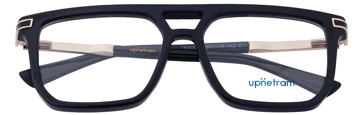 UP60025-C1-Handmade Mix Material-Midnight Black - glassesbyahana.com