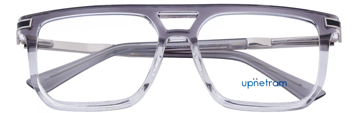 UP60025-C3-Handmade Mix Material-Crystal Grey - glassesbyahana.com