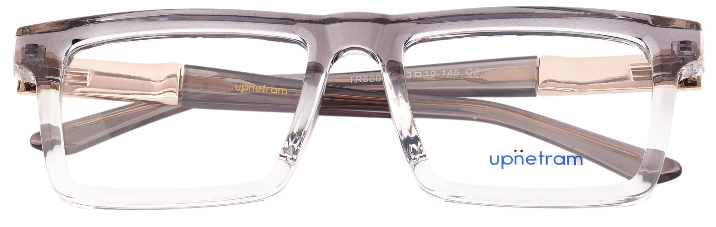 UP60034-C3-Handmade Mix Material-Slate Grey - glassesbyahana.com