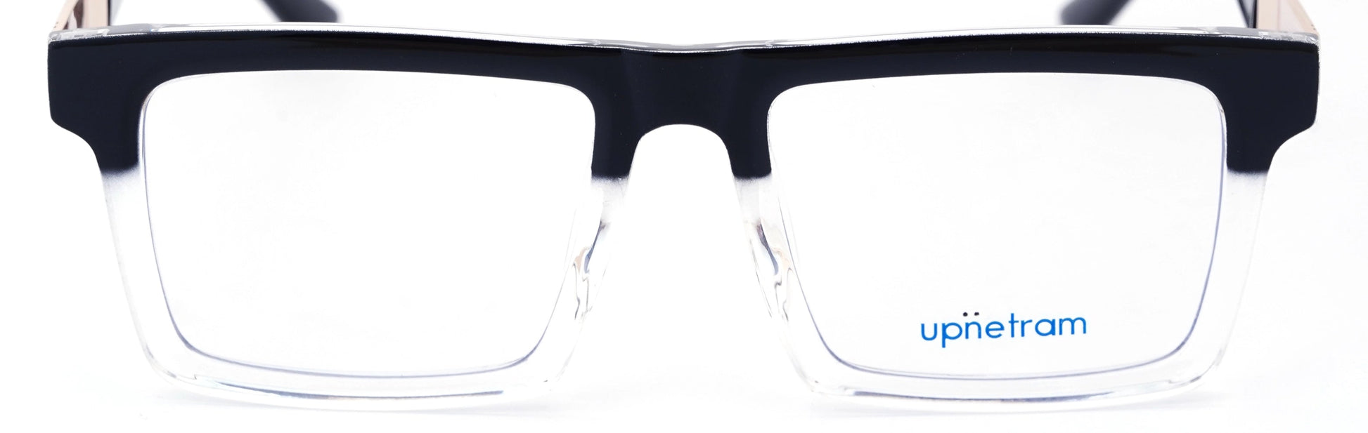 UP60034-C4-Handmade Mix Material-Crystal Black - glassesbyahana.com