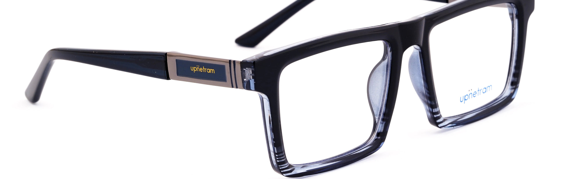 UP60034-C6-Handmade Mix Material-Zebra Black - glassesbyahana.com