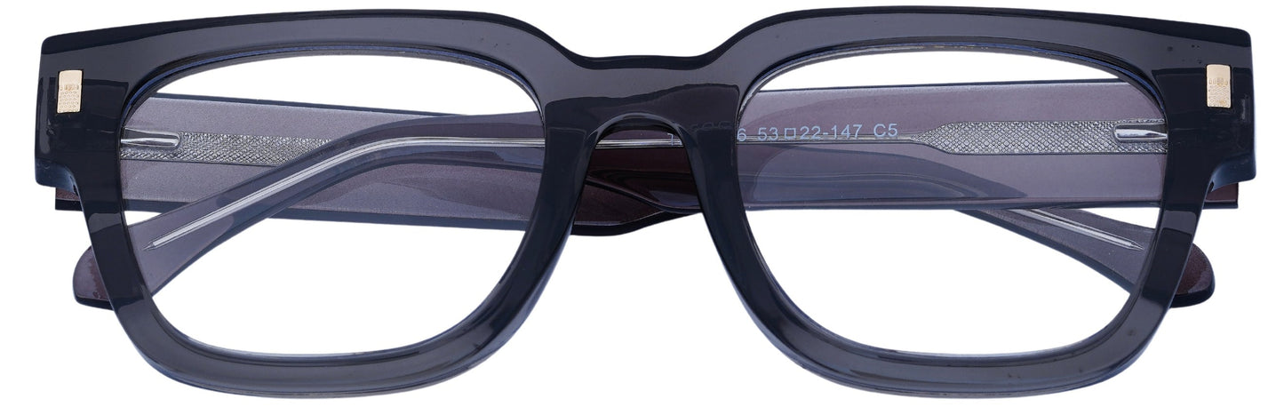 UP60036-C5-Handmade Bio Acetate-Smoke Quartz - glassesbyahana.com