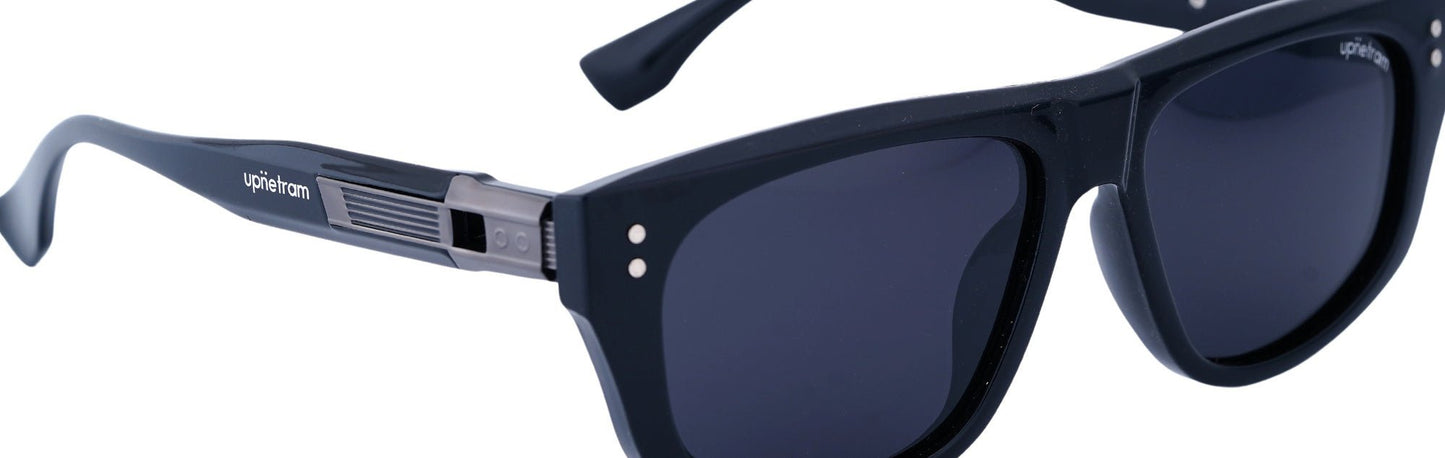 UP6004-C1-Handmade Mix Material-Midnight Graphite - glassesbyahana.com