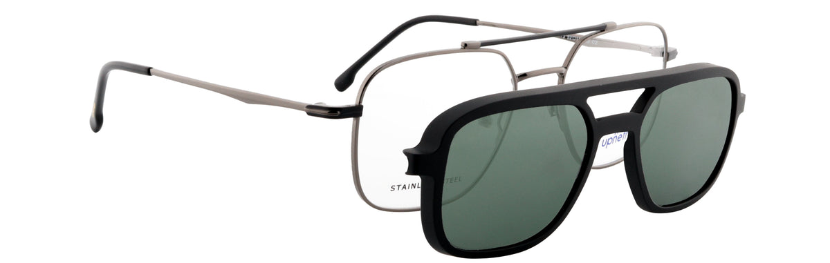 UP6773-C2-Metal Alloy-Midnight Silver - glassesbyahana.com