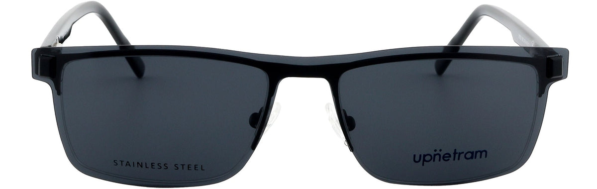 UP6820-C1-Metal Alloy Clipon-Midnight Black - glassesbyahana.com