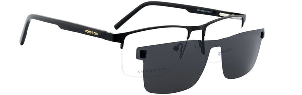 UP6820-C1-Metal Alloy Clipon-Midnight Black - glassesbyahana.com