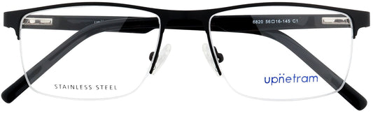 UP6820-C1-Metal Alloy Clipon-Midnight Black - glassesbyahana.com