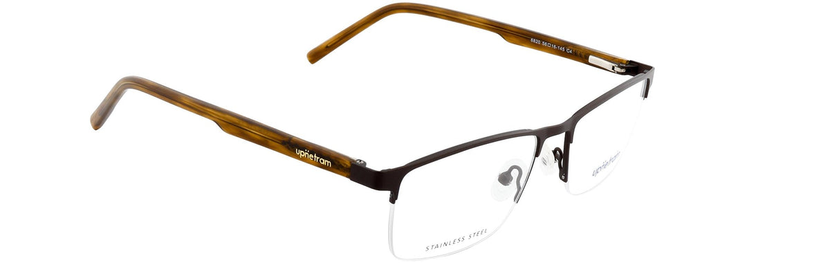 UP6820-C4-Metal Alloy Clipon-Havana Brown - glassesbyahana.com