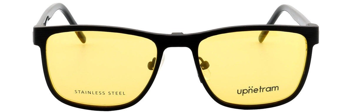 UP6866-C1-Metal Alloy Clipon-Midnight Black - glassesbyahana.com